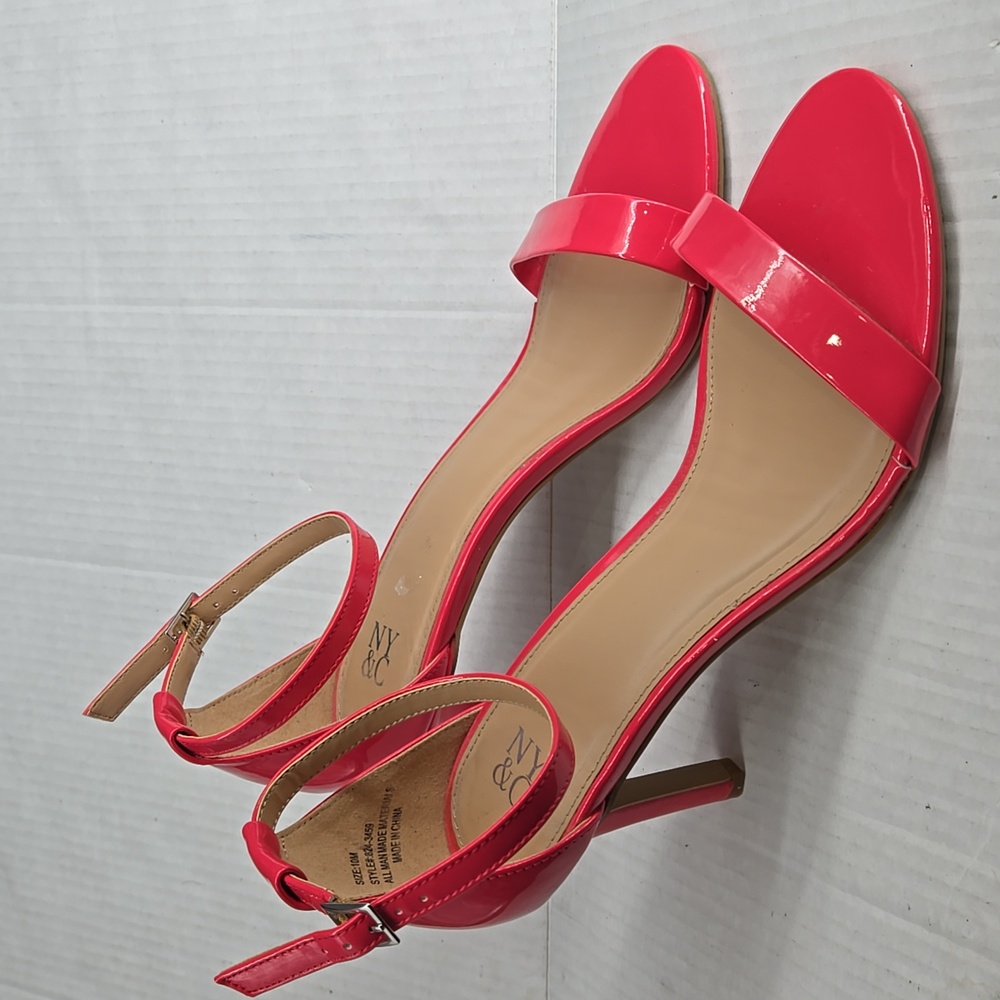 New York & Company Pink Heels Sandals 10